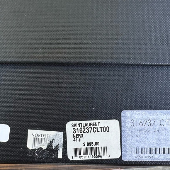 Saint Laurent Black Suede Boots size 41.5 - Picture 7 of 7